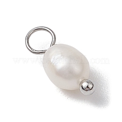Natural Freshwater Pearl Potato Charms&nbsp;PALLOY-JF03202-02