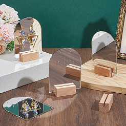 4 Bags Arch Shaped Acrylic Couple Earring Display Stands&nbsp;EDIS-SC0001-15B