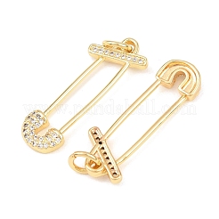 Brass Micro Pave Cubic Zirconia Pendants&nbsp;KK-C162-047G