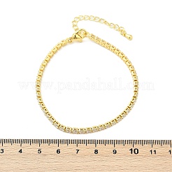 Clear Cubic Zirconia Tennis Bracelet&nbsp;X-BJEW-A132-02G