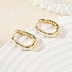 Brass Hoop Earrings&nbsp;KK-CBA98BA-03G-D
