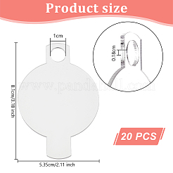 Transparent Acrylic Big Pendants&nbsp;DIY-WH0430-720A