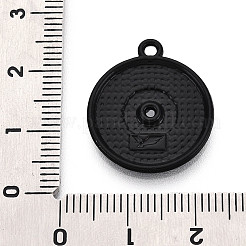 Spray Painted Alloy Enamel Pendants&nbsp;ENAM-T024-31