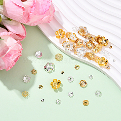 100Pcs 20 Styles Brass Bead Caps&nbsp;KK-YW0004-01