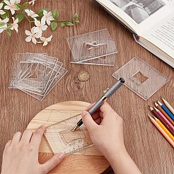 Transparent Acrylic Templates&nbsp;AJEW-WH0475-52B