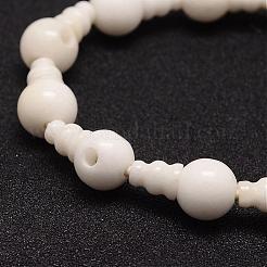 Natural Jade 3-Hole Guru Bead Strands&nbsp;G-K149-37
