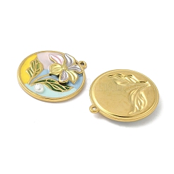 304 Stainless Steel Pendants&nbsp;STAS-D376-02G-02A
