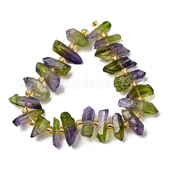 Electroplated Natural Quartz Crystal Beads Strands&nbsp;G-F800-D10