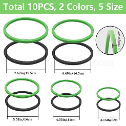 2 Sets 2 Colors EVA Foam Feeding Ring for Fish&nbsp;AJEW-CN0002-53