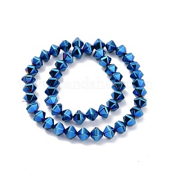 Electroplated Non-magnetic Synthetic Hematite Beads Strands&nbsp;G-G862-01D