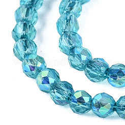 Transparent Glass Beads Strands&nbsp;EGLA-N028-01A-A05