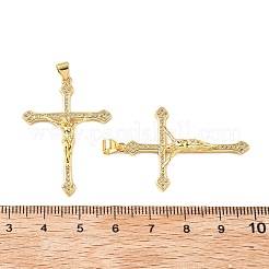 Brass Micro Pave Cubic Zirconia Pendants&nbsp;KK-Z114-05G