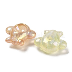 Airplane UV Plating Luminous Rainbow Iridescent Acrylic Beads&nbsp;LACR-R001-06A