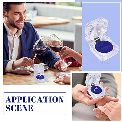 Square Plastic Ring Storage Boxes with EVA Inside&nbsp;AJEW-WH0472-43B