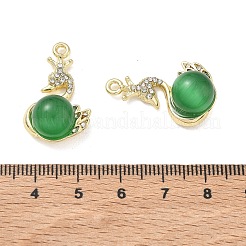 Alloy Rhinestone Pendants&nbsp;FIND-D044-22G