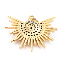 Brass Cubic Zirconia Pendants&nbsp;X-KK-J276-11G
