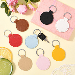 24Pcs 8 Style PU Leather Keychain&nbsp;KEYC-SC0001-85