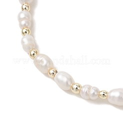 Natural Cultured Freshwater Pearl Beads Stretch Bracelets for Women&nbsp;BJEW-JB13354