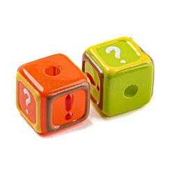 Opaque Acrylic European Beads&nbsp;OACR-E026-02