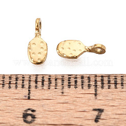 304 Stainless Steel Teardrop Charms&nbsp;STAS-T072-38G