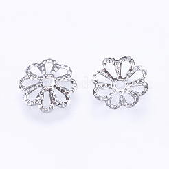 Long-Lasting Plated Brass Fancy Bead Caps&nbsp;X-KK-F711-01P