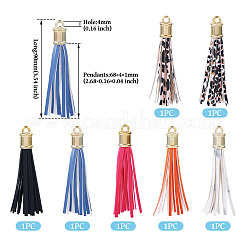 PU Imitation Leather Tassel Pendants&nbsp;FIND-TA0005-07B