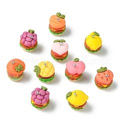 30Pcs Opaque Resin Pendants&nbsp;RESI-CJ0004-51