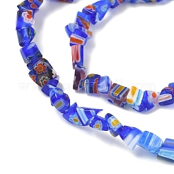 Handmade Millefiori Lampwork Beads Strands&nbsp;LAMP-P070-02A-06