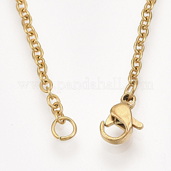 201 Stainless Steel Pendant Necklaces&nbsp;NJEW-T009-JN083-2-40