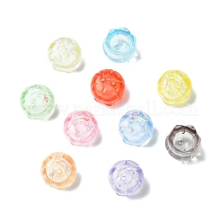 100Pcs Luminous Transparent Acrylic Bead Caps&nbsp;TACR-CJ0001-76