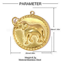 304 Stainless Steel Pendants&nbsp;STAS-OY007-82G