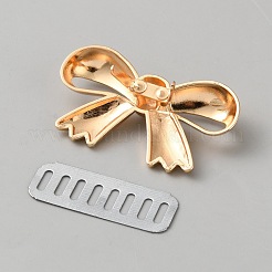 Bowknot Alloy Decorative Buckles&nbsp;FIND-WH20042-37KCG