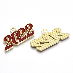 Alloy Enamel Pendants&nbsp;PALLOY-N160-001-03G-RS