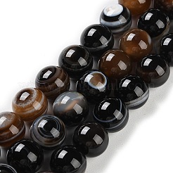 Natural Eye Agate Beads Strands&nbsp;G-NH0019-F01-01