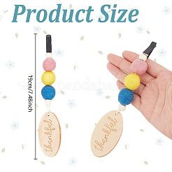 Wood & Wool Felt Car Air Vent Clips&nbsp;HJEW-DR00037