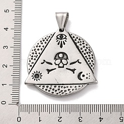 304 Stainless Steel Pendants&nbsp;STAS-U021-07AS-01