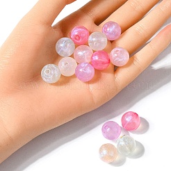 Rainbow Iridescent Plating Acrylic Beads&nbsp;MACR-YW0002-19D