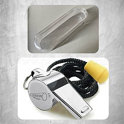 Tarnish Resistant 304 Stainless Steel Whistles&nbsp;DIY-WH0344-027