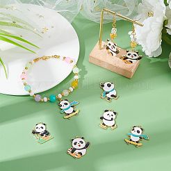 20pcs 5 Style Rack Plating Alloy Enamel Pendants&nbsp;ENAM-NB0001-87