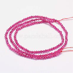 Glass Imitatoin Red Corundum Beads Strands&nbsp;G-K182-2mm-17