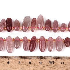 Natural Strawberry Quartz Beads Strands&nbsp;G-Z091-A25