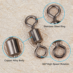 270Pcs 8 Style Brass Fishing Rolling Bearing Connector&nbsp;FIND-FH0002-80