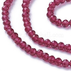 Faceted Glass Beads Strands&nbsp;X-G-F619-09D-3mm