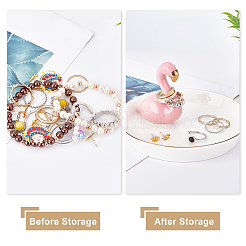 Porcelain Flamingo Ring Holder&nbsp;DJEW-WH0011-26