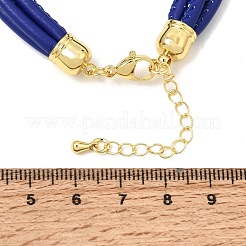Microfiber Leather Multi-strand Cord Bracelets Makings&nbsp;FB-CBA983F-01G-09