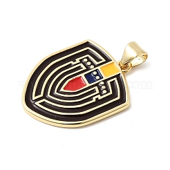 Brass Enamel Pendants&nbsp;KK-L262-19G