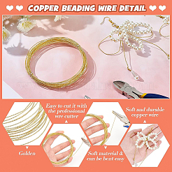 Textured Round Brass Spring Wire&nbsp;CWIR-WH0008-03A