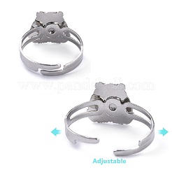 Adjustable Iron Changing Mood Rings&nbsp;RJEW-Q151-02-B