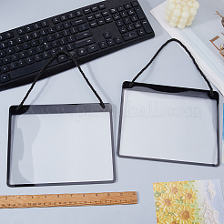 Erasable PVC Hanging Price Tags with Rope&nbsp;CDIS-WH0021-069C-01