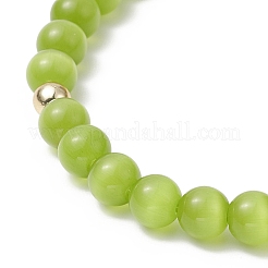 Glass Cat Eye Beaded Bracelets&nbsp;BJEW-JB09368